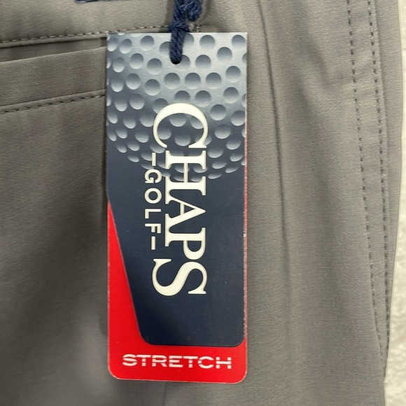 Chaps Grey Golf Cargo Shorts - Picture 5 of 8